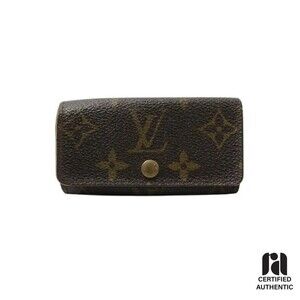 Louis Vuitton Monogram Multiclés 4 Key Holder Key Case RA0064 w/ COA